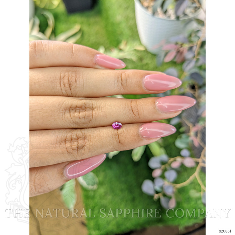 0.37 Ct. Purplish Pink Sapphire from Ceylon (Sri Lanka)