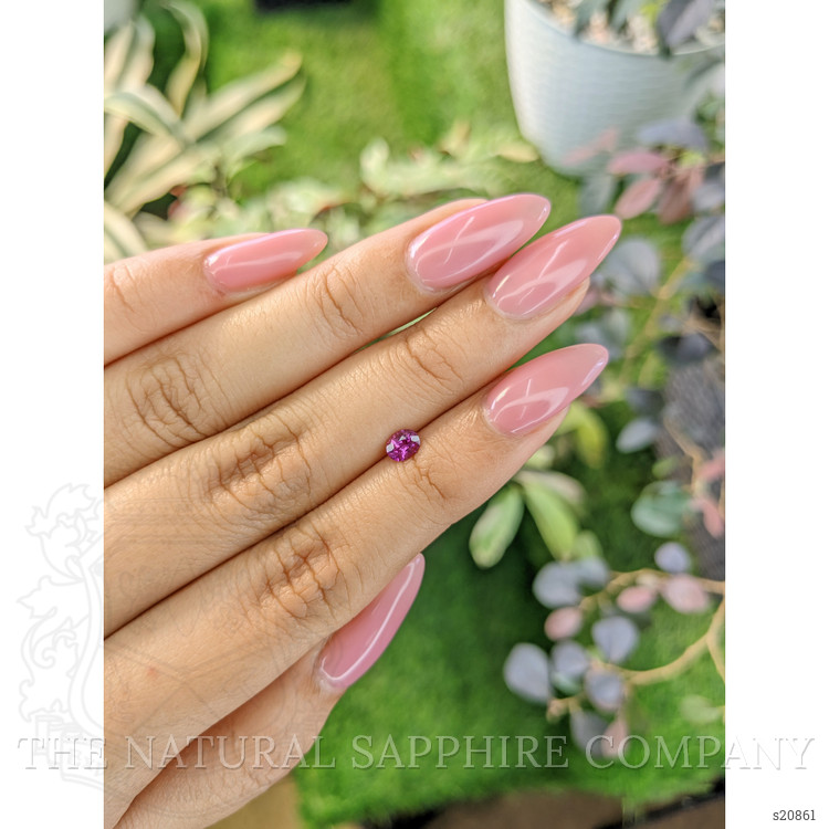 0.37 Ct. Purplish Pink Sapphire from Ceylon (Sri Lanka)