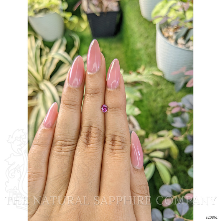0.37 Ct. Purplish Pink Sapphire from Ceylon (Sri Lanka)
