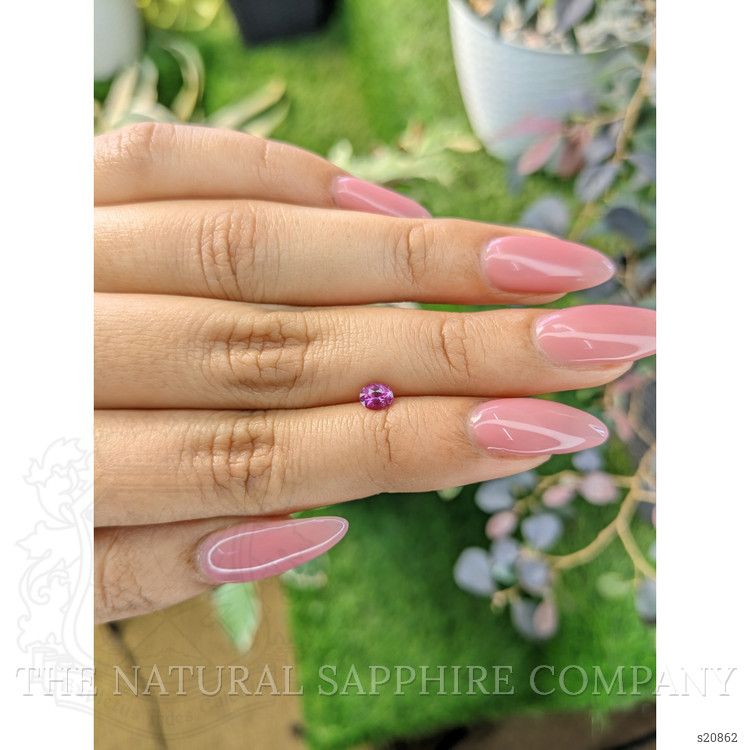 0.48 Ct. Purplish Pink Sapphire from Ceylon (Sri Lanka)