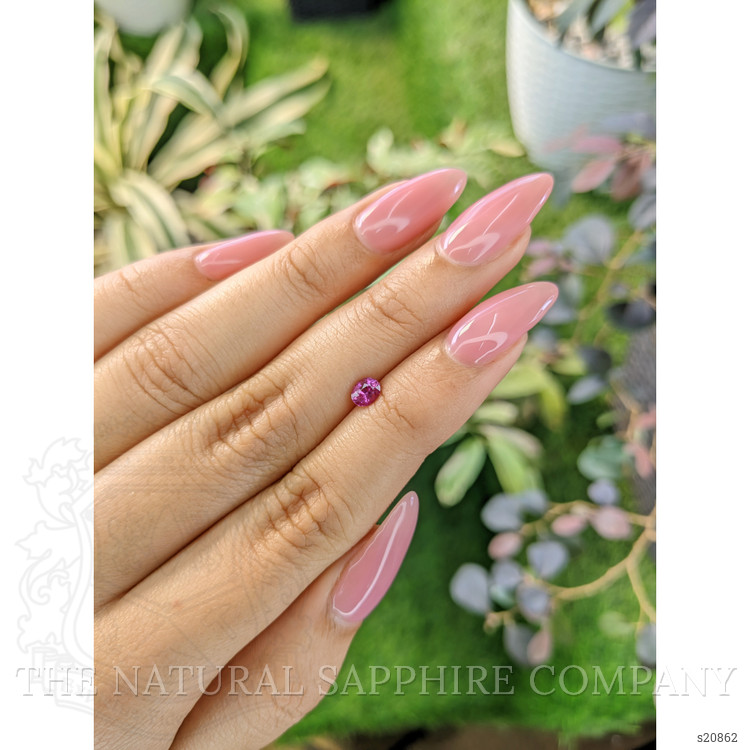 0.48 Ct. Purplish Pink Sapphire from Ceylon (Sri Lanka)