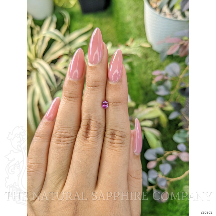 0.48 Ct. Purplish Pink Sapphire from Ceylon (Sri Lanka)