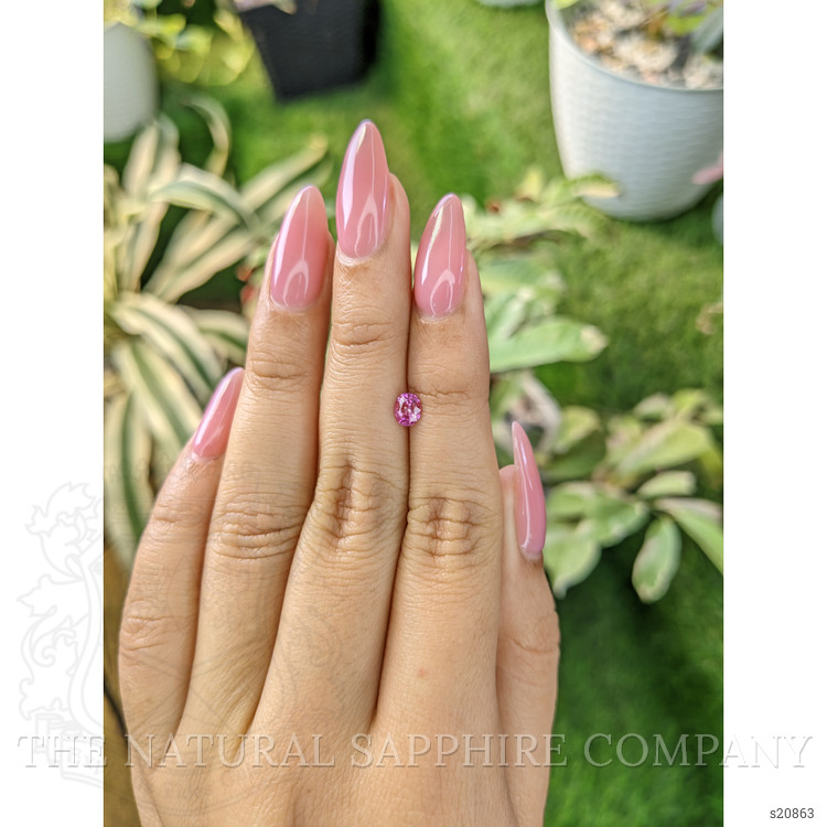 0.44 Ct. Purplish Pink Sapphire from Ceylon (Sri Lanka)