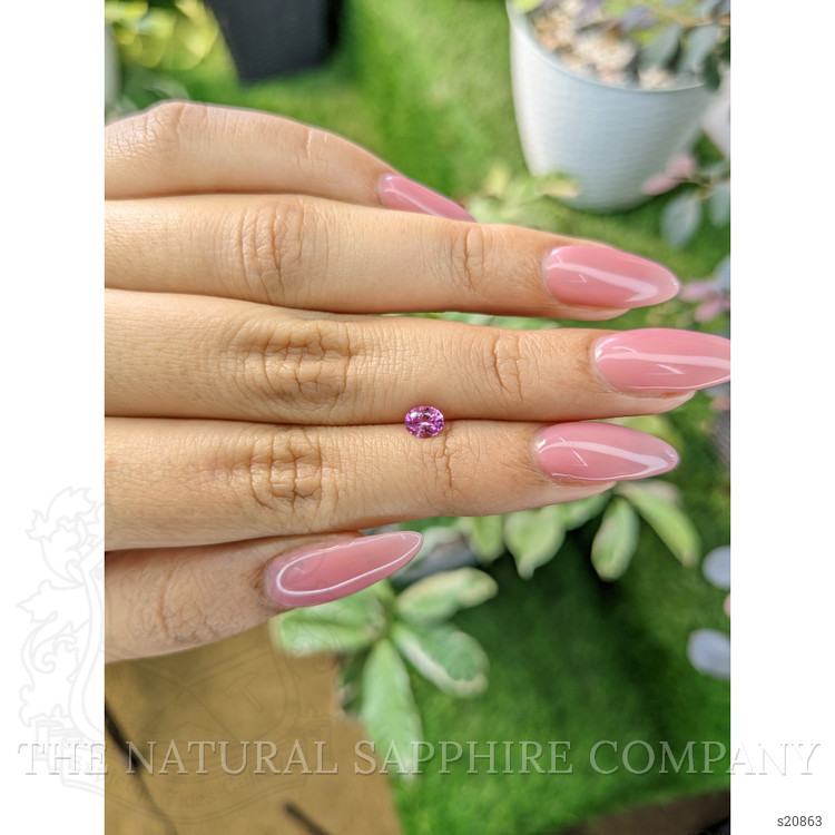 0.44 Ct. Purplish Pink Sapphire from Ceylon (Sri Lanka)