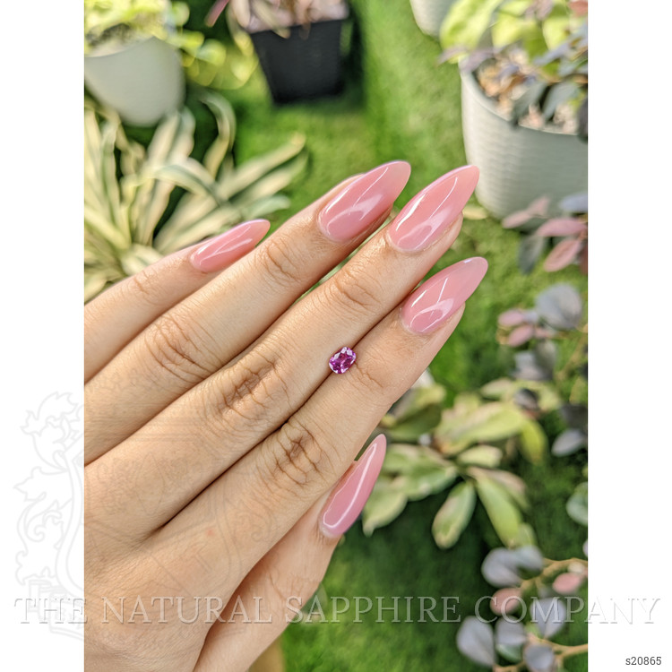 0.41 Ct. Purplish Pink Sapphire from Ceylon (Sri Lanka)