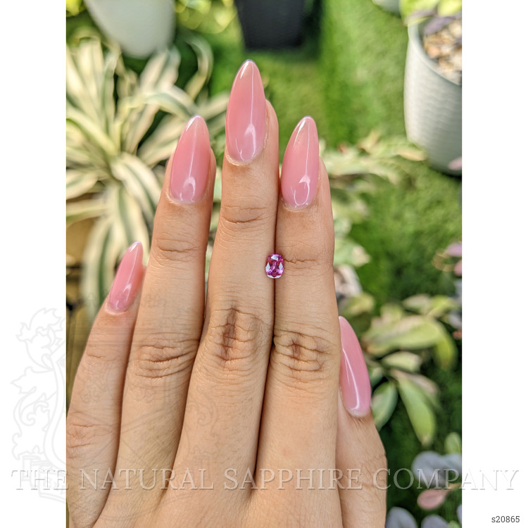0.41 Ct. Purplish Pink Sapphire from Ceylon (Sri Lanka)