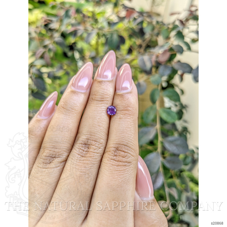 0.70 Ct. Purple Sapphire from Ceylon (Sri Lanka)