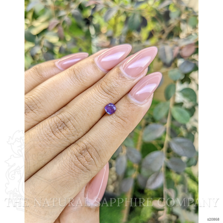 0.70 Ct. Purple Sapphire from Ceylon (Sri Lanka)