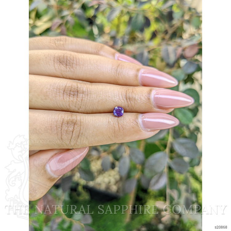 0.70 Ct. Purple Sapphire from Ceylon (Sri Lanka)