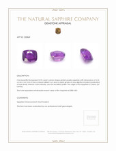 0.95 Ct. Sapphire from Ceylon (Sri Lanka) Appraisal