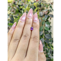 0.95 Ct. Pinkish Purple Sapphire from Ceylon (Sri Lanka) Life Style
