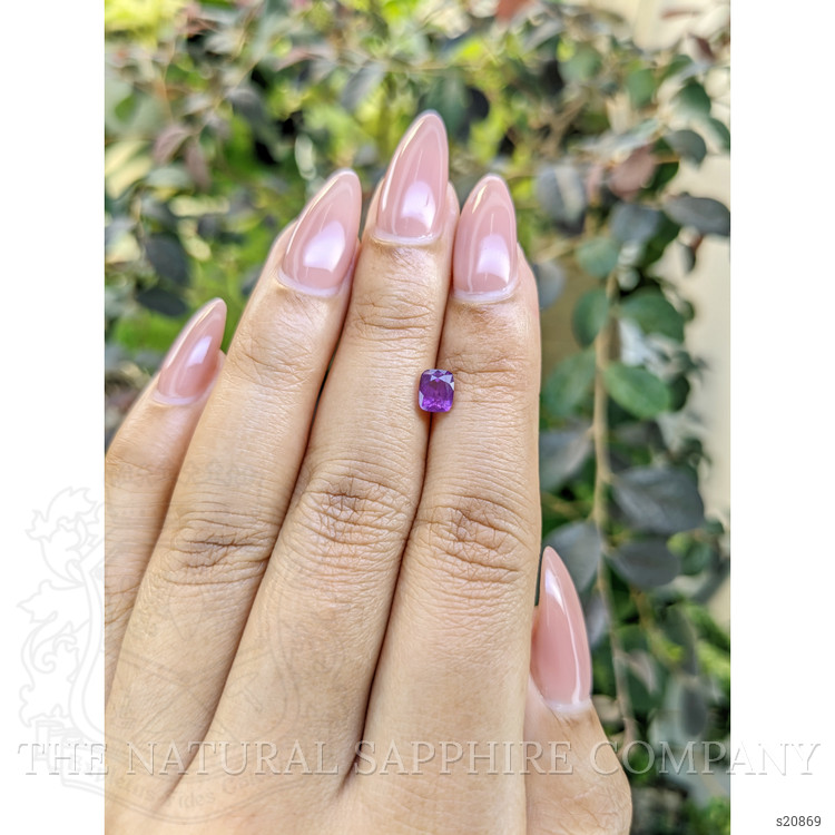 0.95 Ct. Pinkish Purple Sapphire from Ceylon (Sri Lanka)