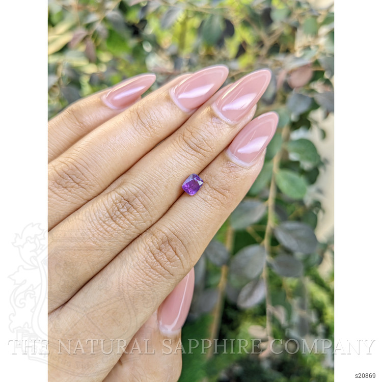 0.95 Ct. Pinkish Purple Sapphire from Ceylon (Sri Lanka)