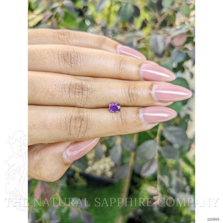 0.95 Ct. Pinkish Purple Sapphire from Ceylon (Sri Lanka)