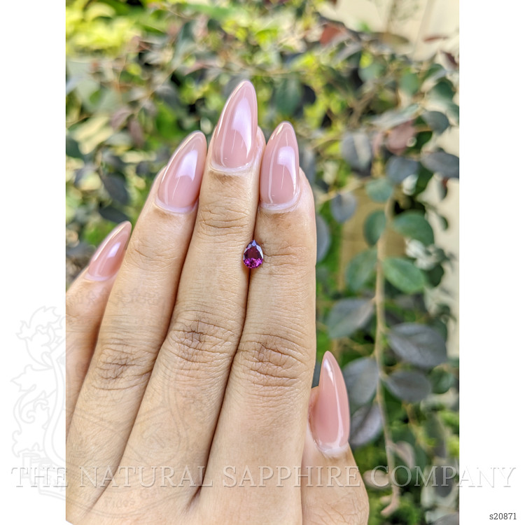0.51 Ct. Pinkish Purple Sapphire from Ceylon (Sri Lanka)