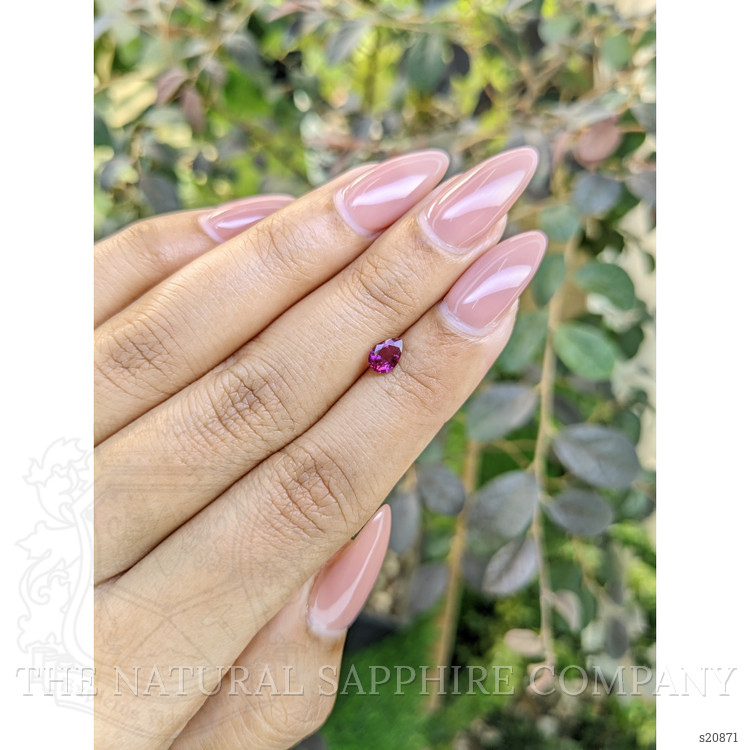 0.51 Ct. Pinkish Purple Sapphire from Ceylon (Sri Lanka)