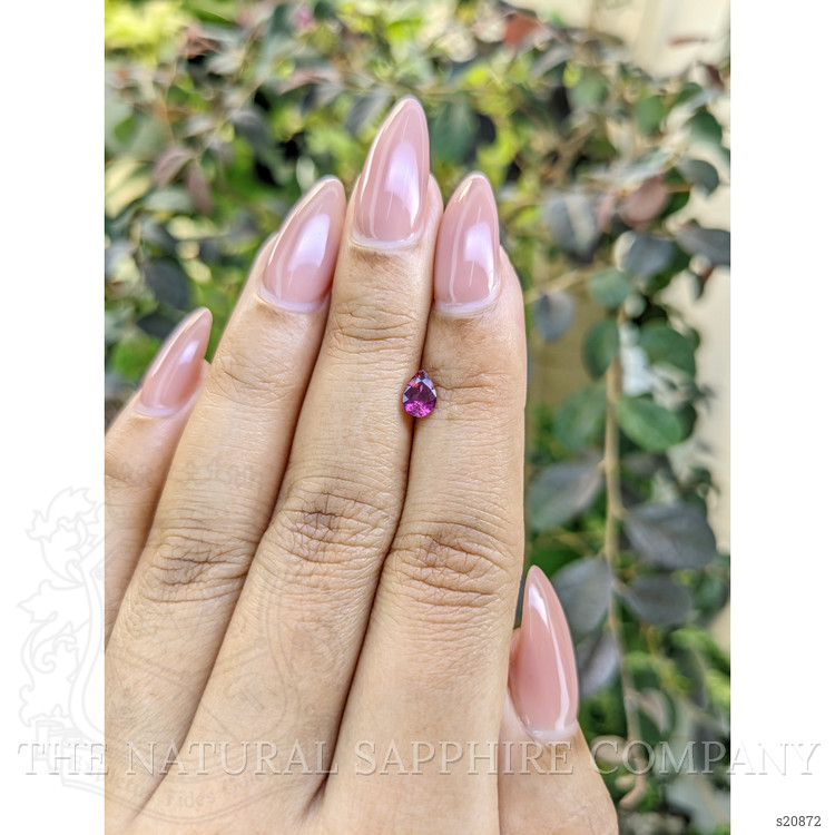 0.50 Ct. Purplish Pink Sapphire from Ceylon (Sri Lanka)