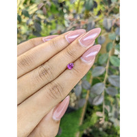 0.48 Ct. Pinkish Purple Sapphire from Ceylon (Sri Lanka) Life Style