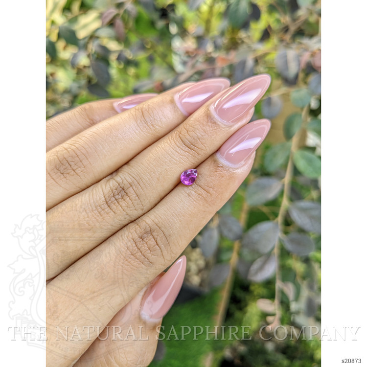 0.48 Ct. Pinkish Purple Sapphire from Ceylon (Sri Lanka)