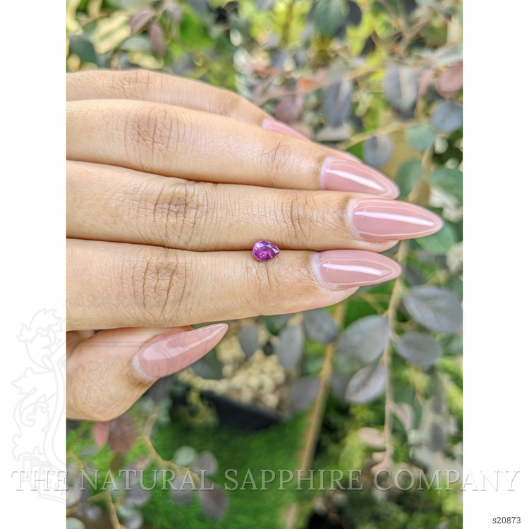 0.48 Ct. Pinkish Purple Sapphire from Ceylon (Sri Lanka)