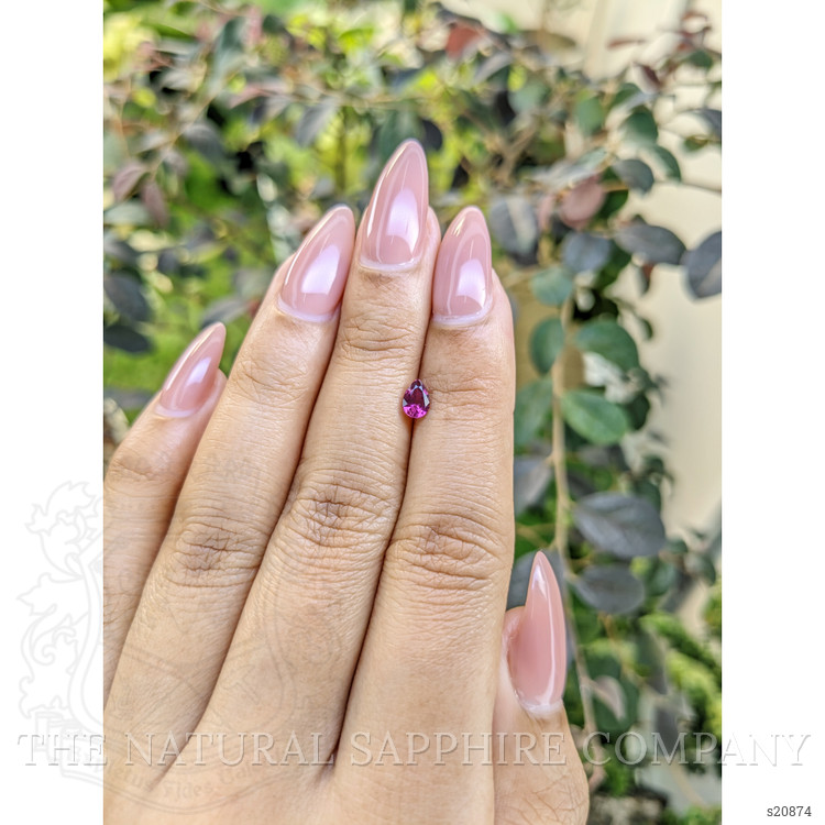 0.45 Ct. Pinkish Purple Sapphire from Ceylon (Sri Lanka)