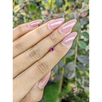 0.45 Ct. Pinkish Purple Sapphire from Ceylon (Sri Lanka) Life Style