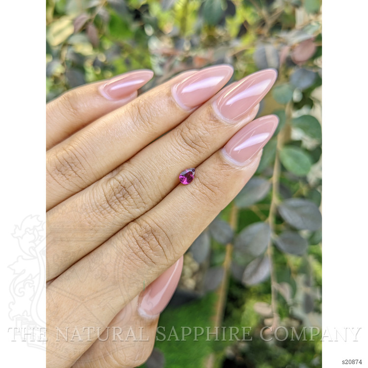 0.45 Ct. Pinkish Purple Sapphire from Ceylon (Sri Lanka)