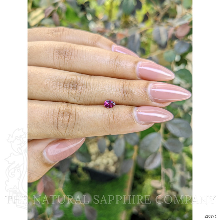 0.45 Ct. Pinkish Purple Sapphire from Ceylon (Sri Lanka)