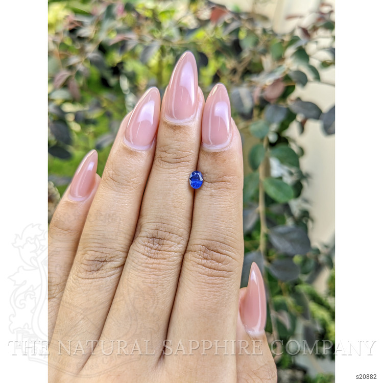 0.48 Ct. Blue Sapphire from Ceylon (Sri Lanka)