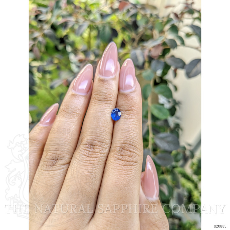 0.63 Ct. Blue Sapphire from Ceylon (Sri Lanka)
