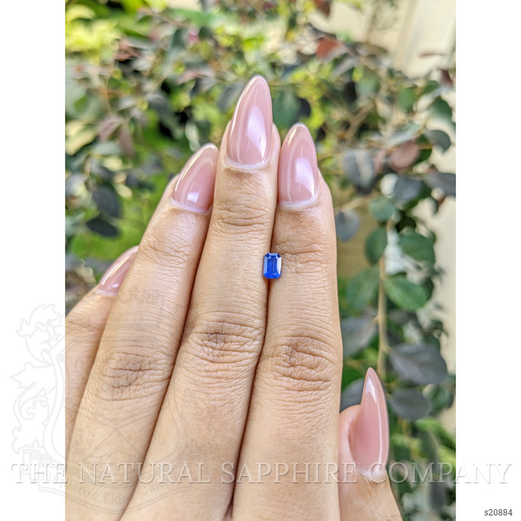 0.48 Ct. Blue Sapphire from Ceylon (Sri Lanka)
