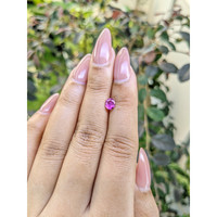 0.63 Ct. Purplish Pink Sapphire from Ceylon (Sri Lanka) Life Style