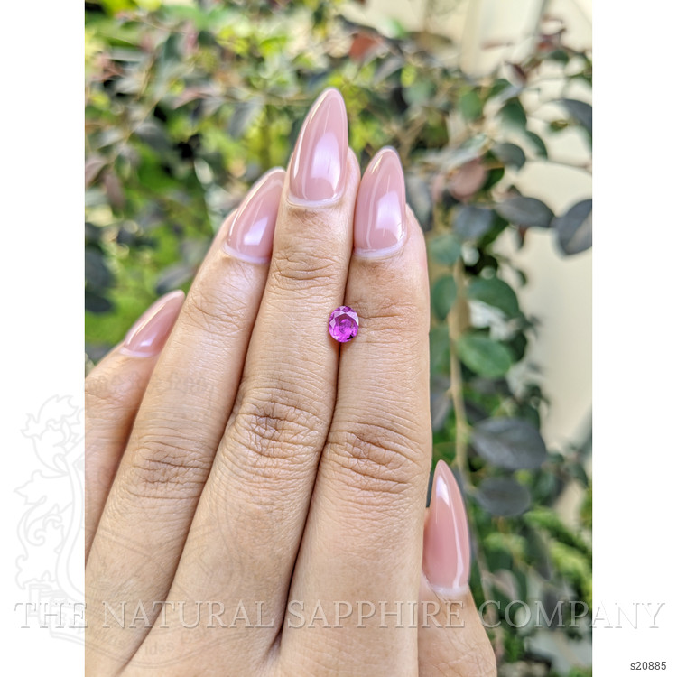 0.63 Ct. Purplish Pink Sapphire from Ceylon (Sri Lanka)