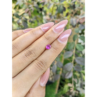 0.63 Ct. Purplish Pink Sapphire from Ceylon (Sri Lanka) Life Style