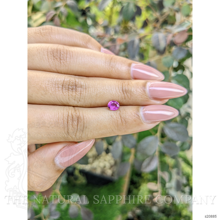 0.63 Ct. Purplish Pink Sapphire from Ceylon (Sri Lanka)