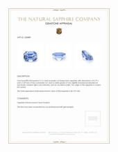 3.16 Ct. Sapphire from Ceylon (Sri Lanka) Appraisal
