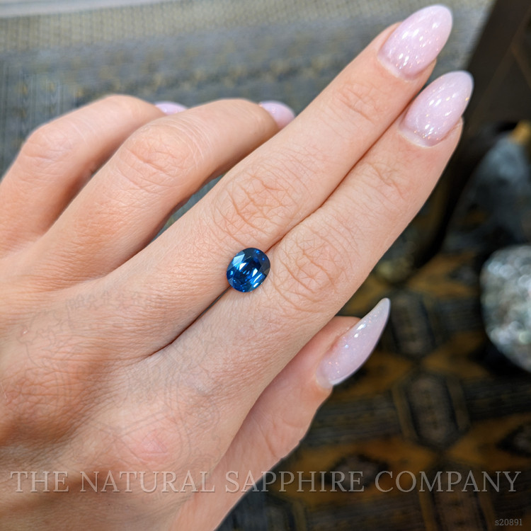 1.85 Ct. Blue Sapphire from Ceylon (Sri Lanka)