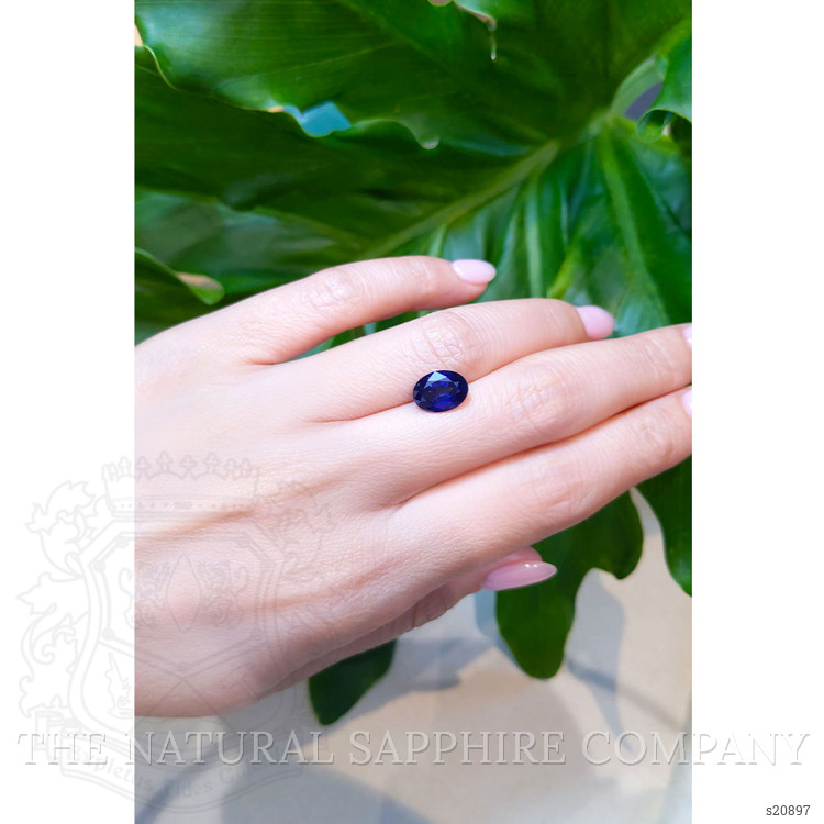 2.94 Ct. Blue Sapphire from Ceylon (Sri Lanka)
