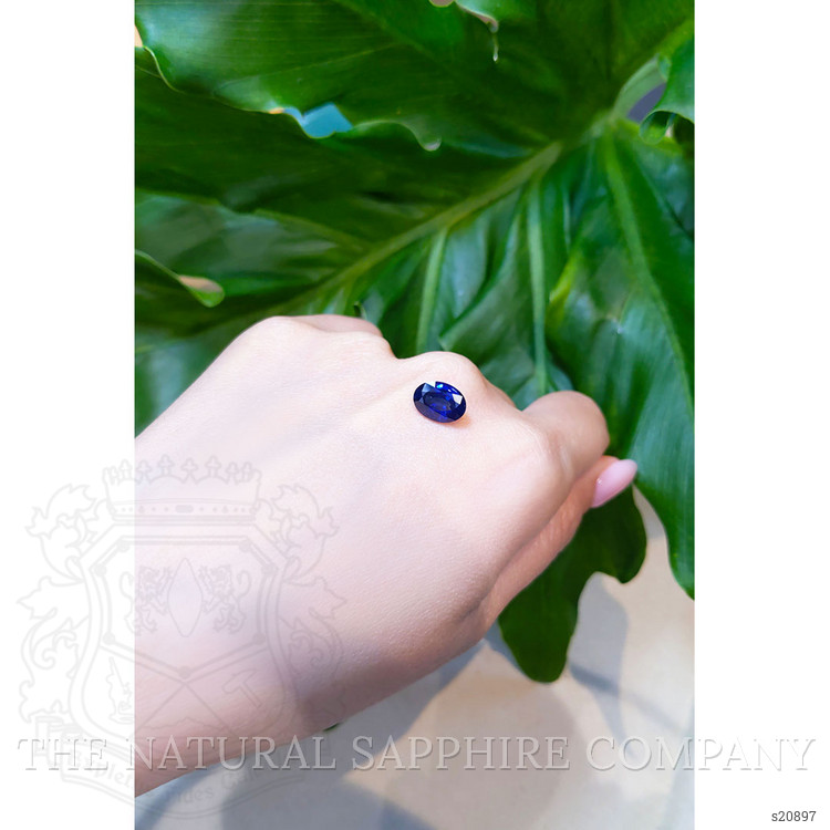 2.94 Ct. Blue Sapphire from Ceylon (Sri Lanka)