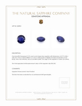 3.23 Ct. Blue Sapphire from Ceylon (Sri Lanka) Appraisal