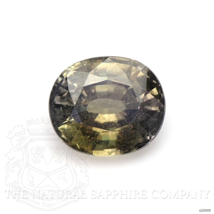 4.22 Ct. Greenish Brown Sapphire from Ceylon (Sri Lanka)