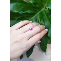 1.42 Ct. Purplish Pink Sapphire from Madagascar Life Style