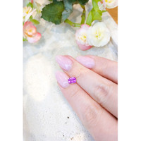 0.98 Ct. Purplish Pink Sapphire from Madagascar Life Style