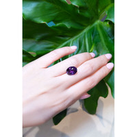 7.07 Ct. Purple Sapphire from Ceylon (Sri Lanka) Life Style