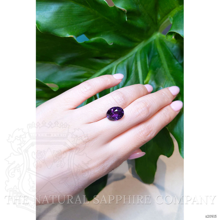 7.07 Ct. Purple Sapphire from Ceylon (Sri Lanka)
