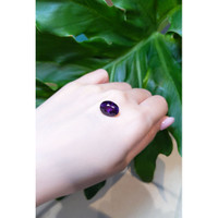 7.07 Ct. Purple Sapphire from Ceylon (Sri Lanka) Life Style