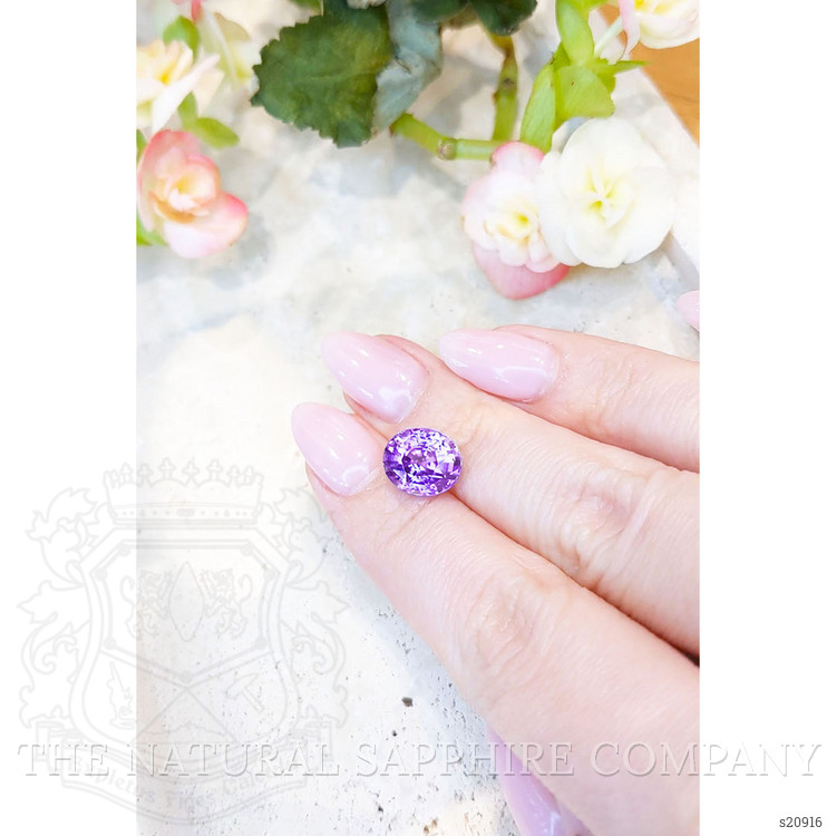 5.00 Ct. Purple Sapphire from Ceylon (Sri Lanka)