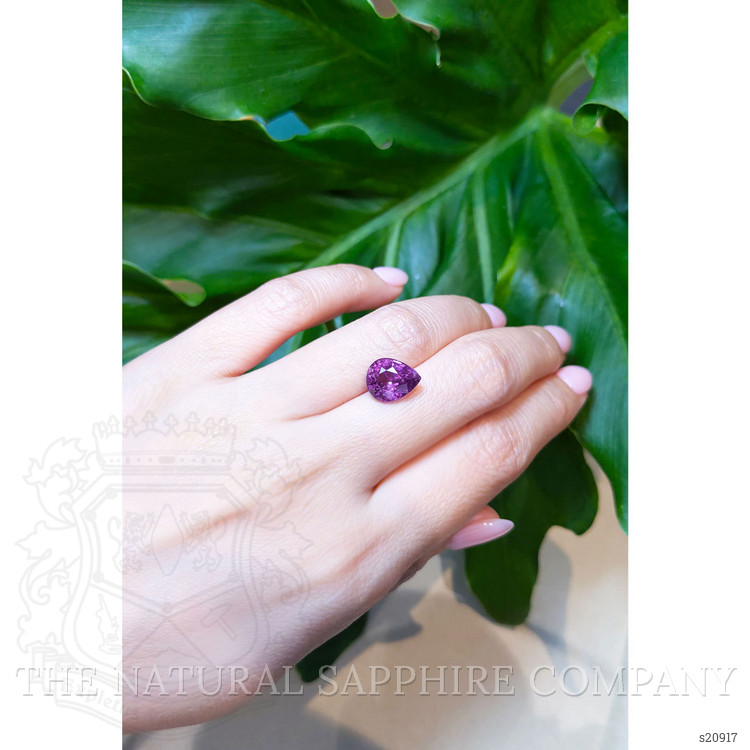 4.56 Ct. Purple Sapphire from Ceylon (Sri Lanka)