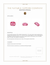 2.49 Ct. Padparadscha Sapphire from Madagascar Appraisal