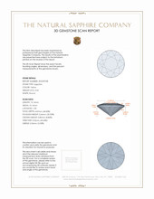 3.34 Ct. Yellow Sapphire from Ceylon (Sri Lanka) 3 D Scan Report